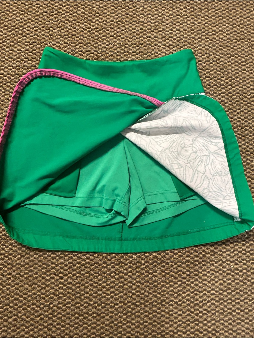 Lady Hagen Emerald Green Golf Skirt with White Size Tag - Picture 4 of 6